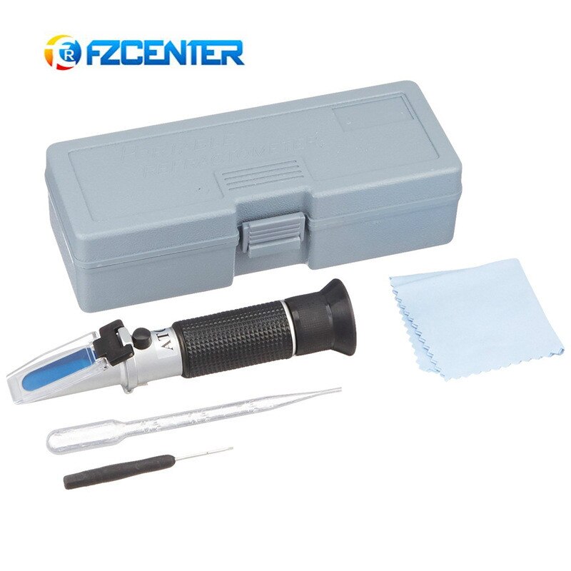 Portable Handheld Milk Refractometer 0-20% Soy Milk Meter Refractometer For Detection Concentration 0~20% Brix Built In ATC