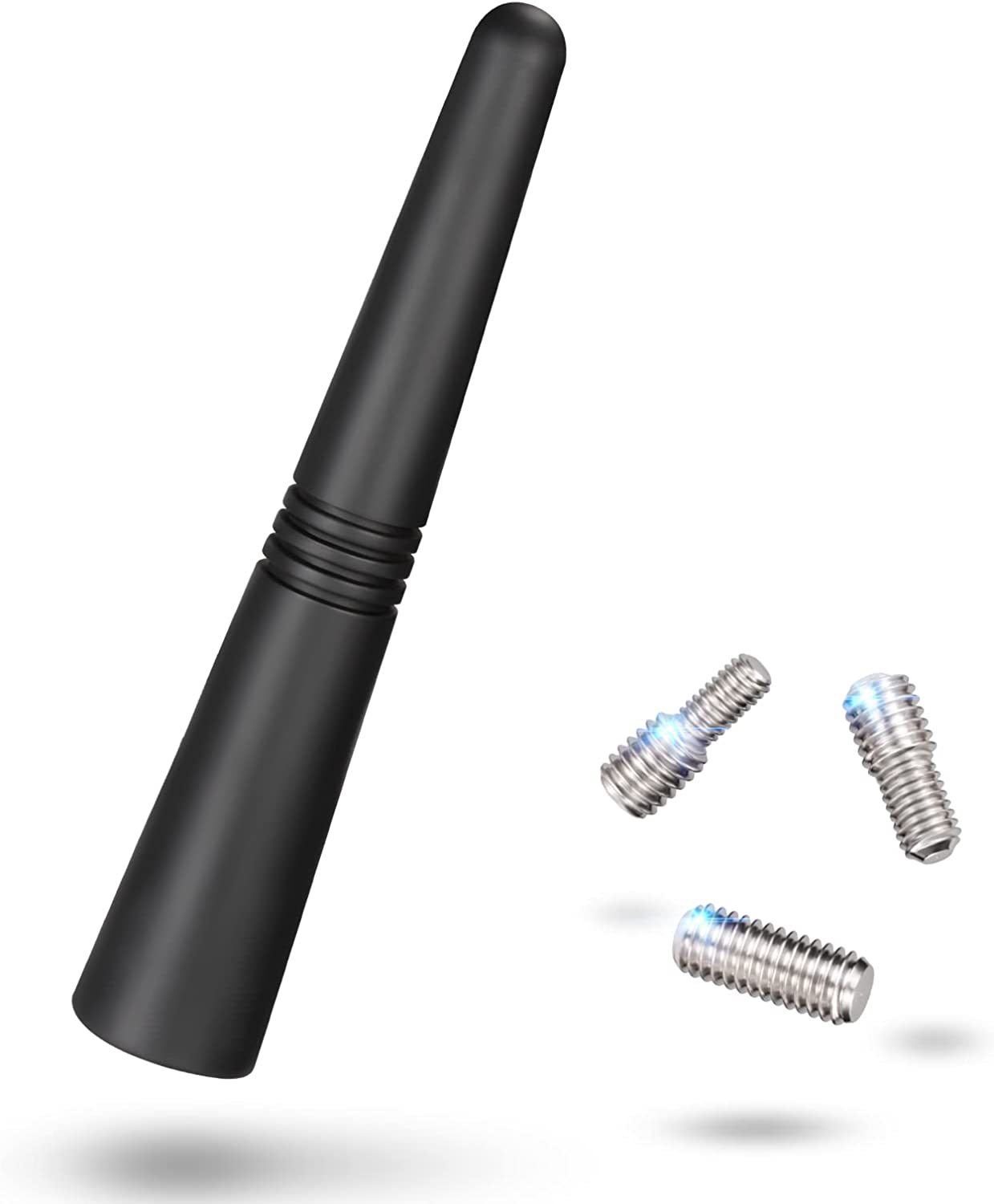 Starke Radio-Dachhalterung FM AM DAB Schwarz 3 cm/5 cm/6,5 cm/9 cm Auto Universal mit Schrauben Autoantenne Mini Short Fahrzeugzubehör: MULTI