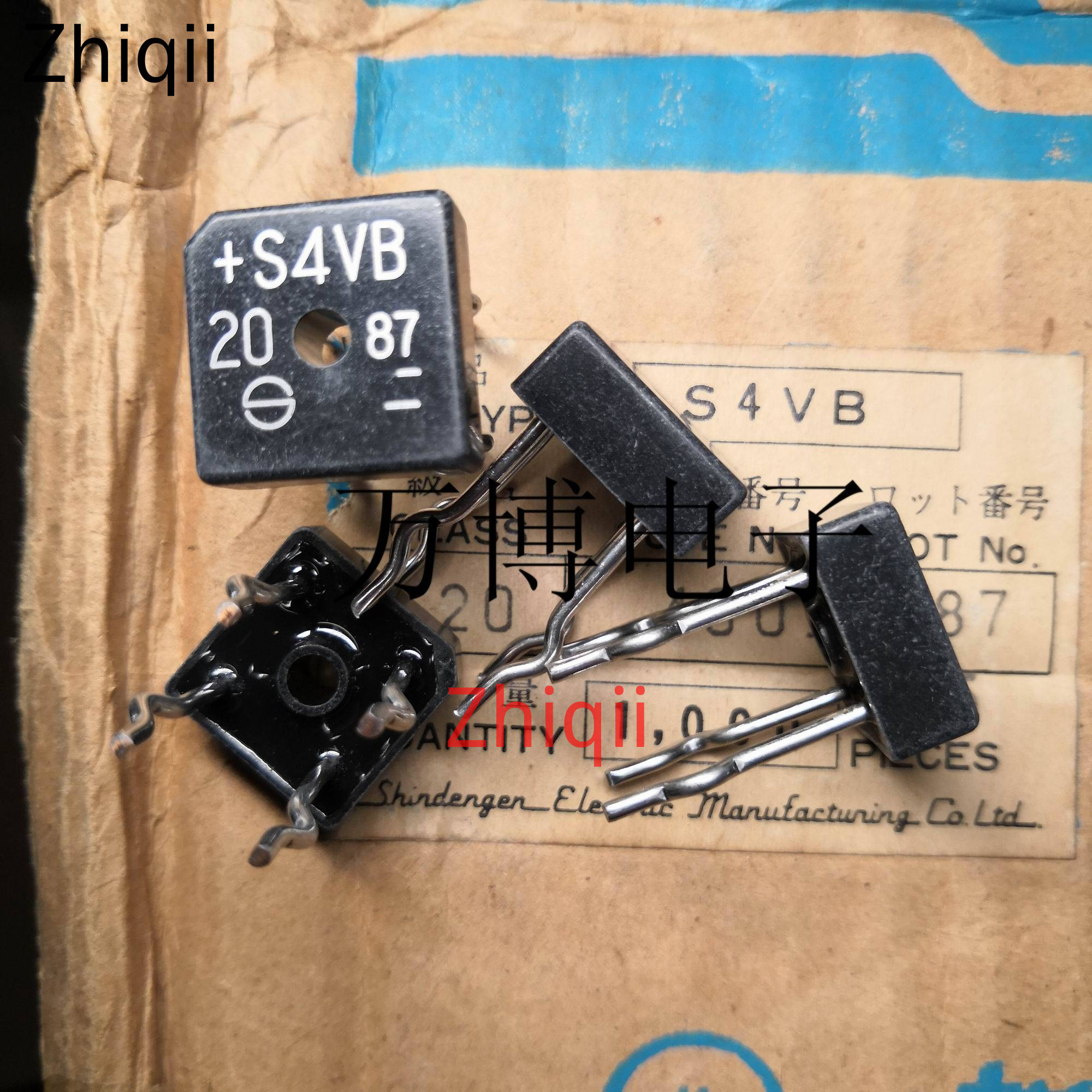 SHINDENGEN – pont redresseur S4VB20, , Original, S4VB 20 4A 200V, pieds en cuivre, 6 pièces/lot