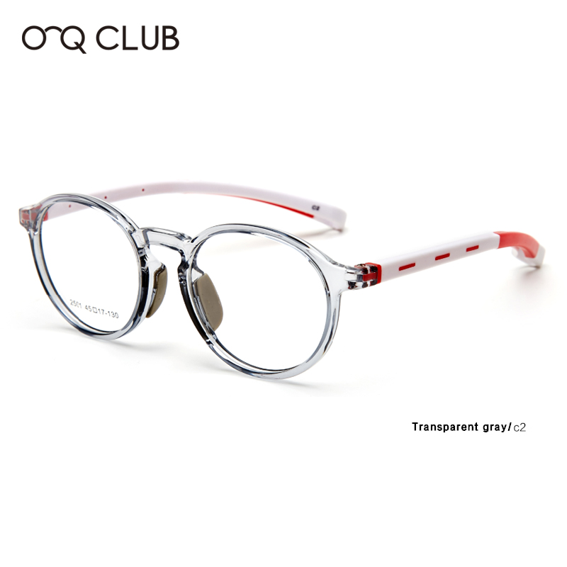 O-Q CLUB enfants lunettes myopie optique lunettes garçons filles Anti lumière bleue TR90 Silicone Flexible enfants lunettes montures 2501