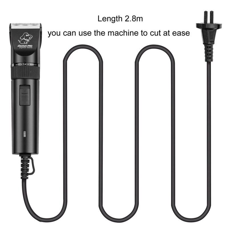 Baorun Dier Clipper Voor Hond Kat Cutter Trimmer Voor Honden Grooming Elektrische Haar Snijmachine Met Lange Draad