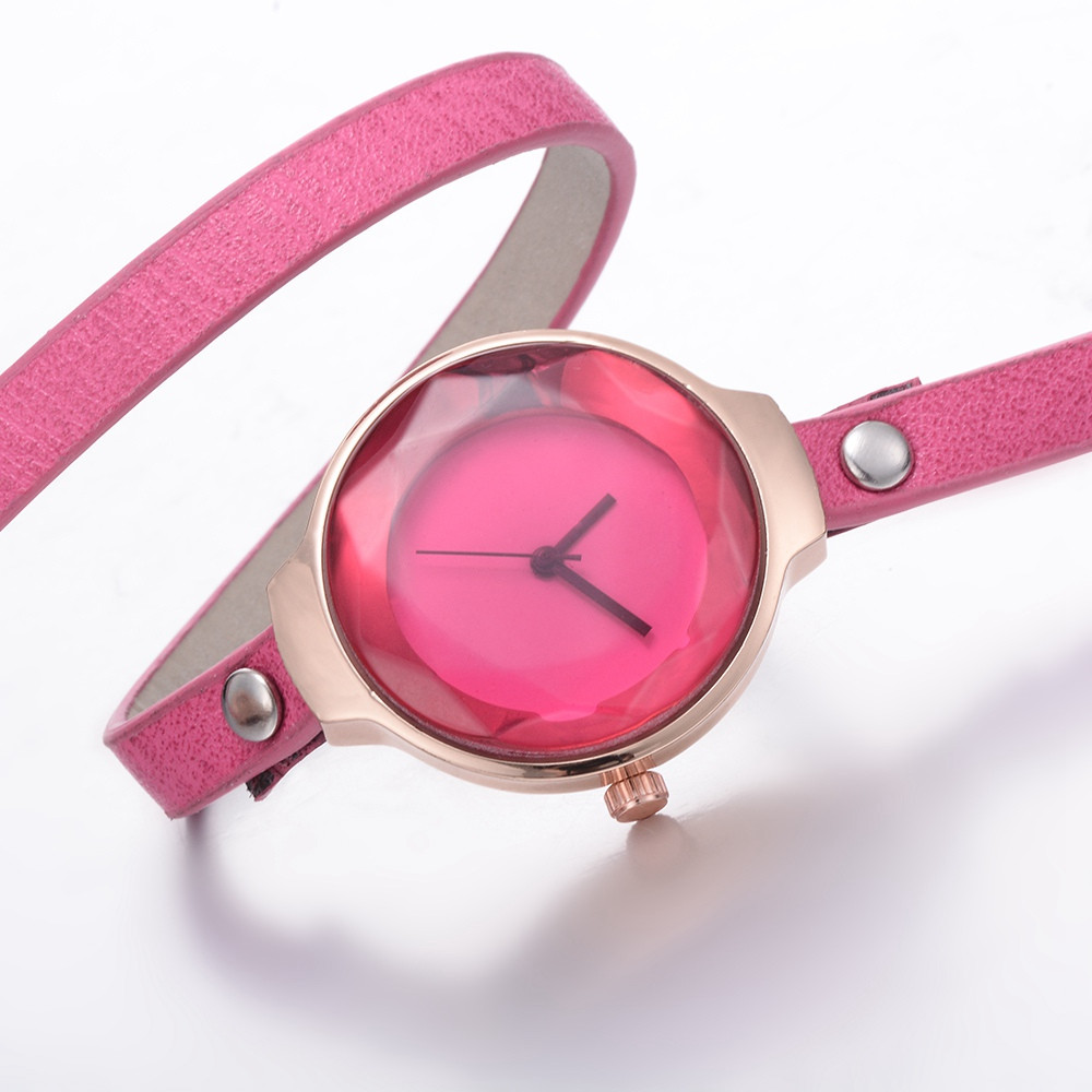 Mooie Mode Vrouwen Armband Horloge Dames Horloge Casual Ronde Analoge Quartz Armband Horloge Voor Vrouwen Klok: Rose