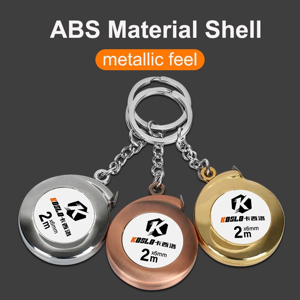 1M/2M Sleutelhanger Meetlint Intrekbare Liniaal Multifunctionele Mini Meetinstrument Meten Delicate Sleutelhanger Sleutelhanger Liniaal