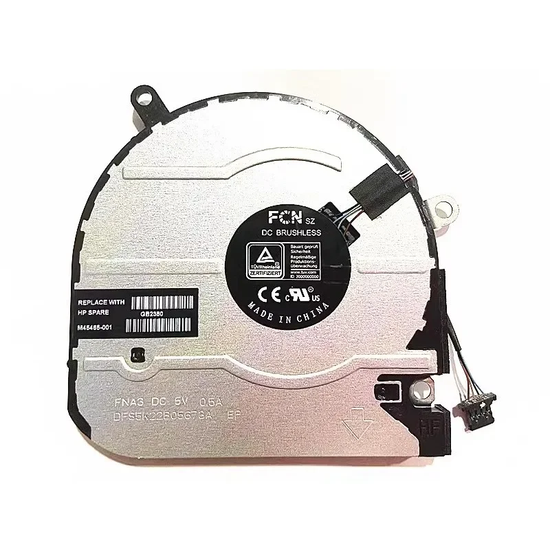 M45465-001 m45466-001 cpu-kjølevifte til hp misunne  x360 15m-eu 15m-es 15t-es 15z-eu 15/ es  w149 w150: Rød