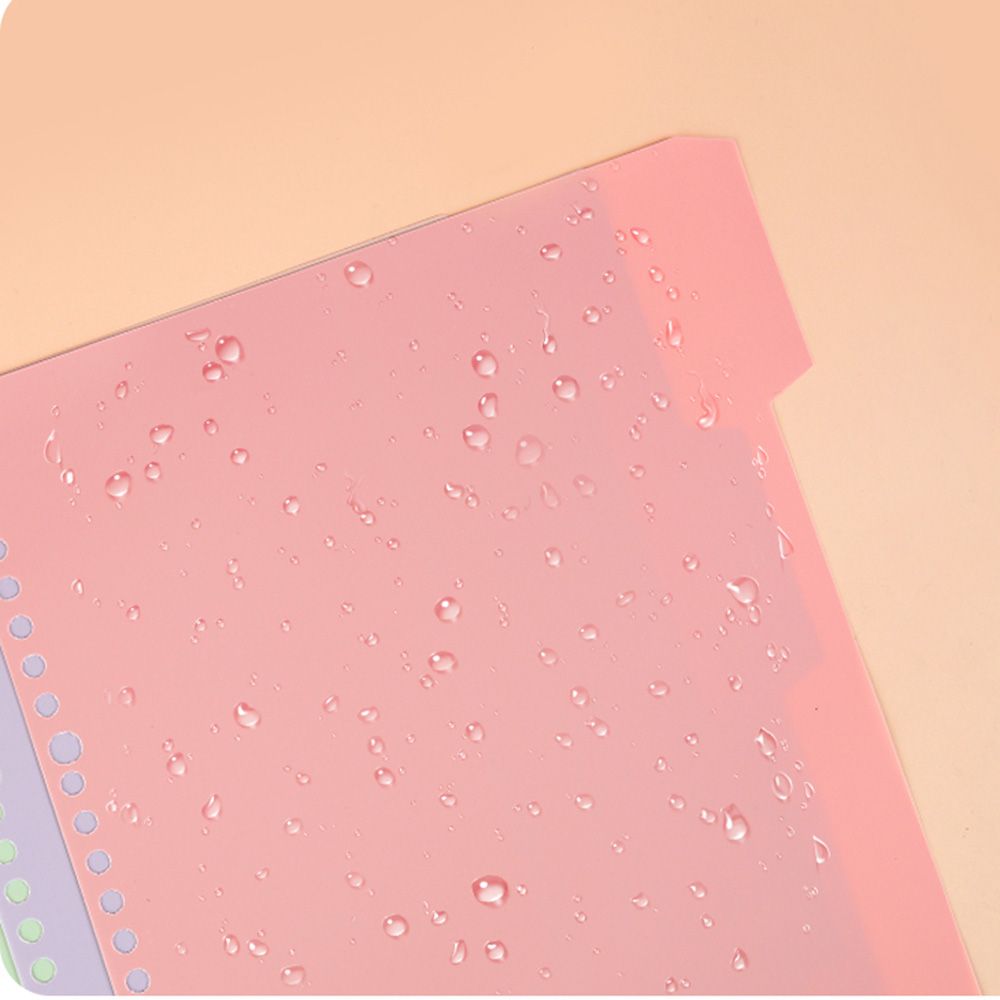 4Pcs/set Plastic Binder Index Dividers Index Page for Loose-leaf Notebook Scrapbook Stationery Bookmark School Office Supplies