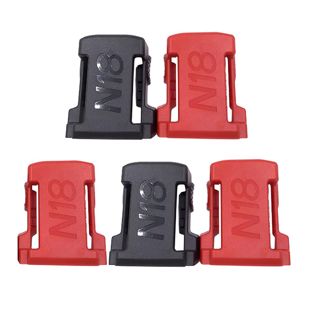 2 stuks  / 5 stuks batterijopslag vaste beugel installatie basis display rek voor makita bosch dewolt milwaukee 18v lithium batterij: 5 stuks voor milwaukee