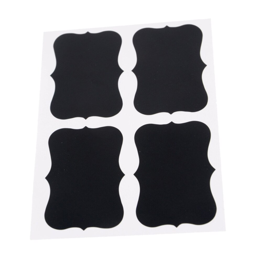 40 Uds marcador de pizarra etiquetas extraíbles PVC adhesivas para botellas de vino