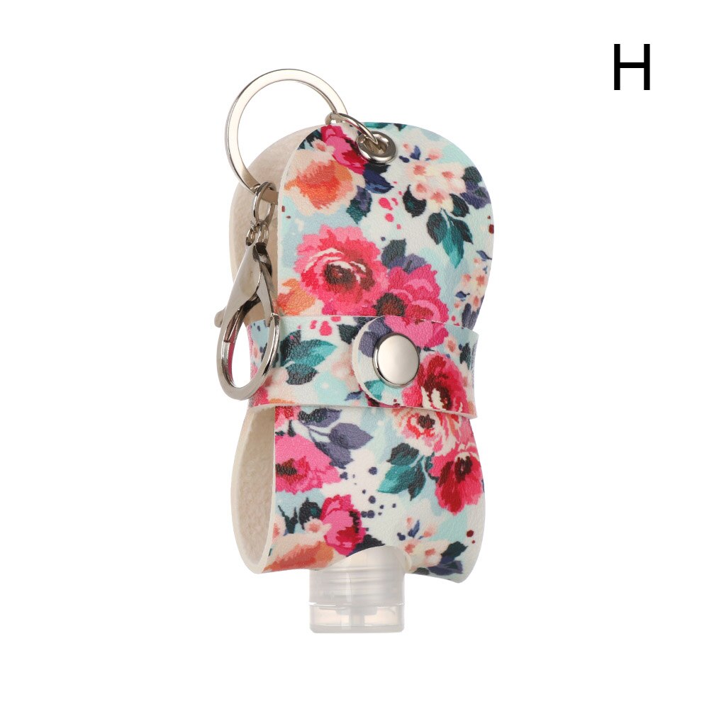 30Ml Kwasten Squeeze Flessen Lederen Hervulbare Hand Wassen Flessen Herbruikbare Douchegel Sleutelhanger Houder Reizen Accessoires: H