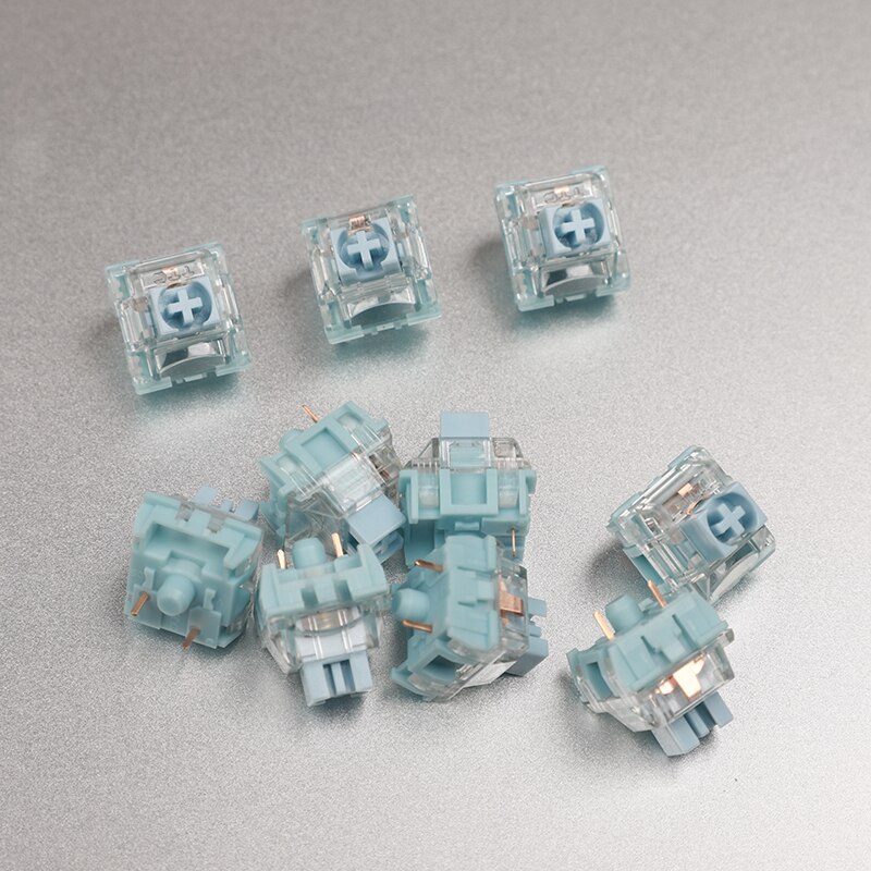 TTC 3 Pin 42g Tactile BLUISH WHITE SMD Switches For MX Mechanical Keyboard
