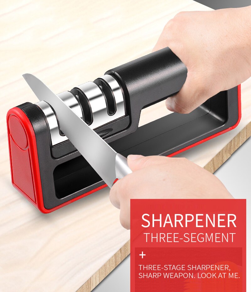 Knife Sharpener Diamond Quick 3 Stages Sharpener Knife Sharpening Tools Sharpening Stone