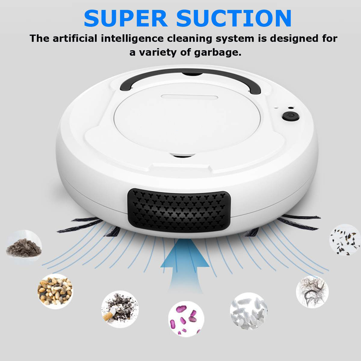 Best Intelligent Automatic Rechargeable Clean Robot Sweeping Home Floor Hair Dirt Cleaning Dust Sweeper Robots Vacuum Cleaner