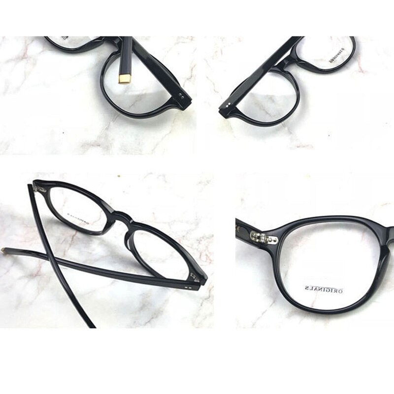 Okulary optyczne rama mężczyźni kobiety Johnny Depp okulary szczyt marka jakości klasyczny octan okulary dla osób z krótkowzrocznością rama czysty obiektyw
