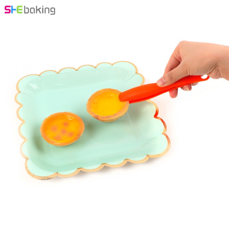 Shebaking 2 stk/set Plastic Voedseltangen Clips Non-stick BBQ Buffet Clip Voedsel Taart Groente Fruit Salade Tong Keuken gereedschap Gadgets
