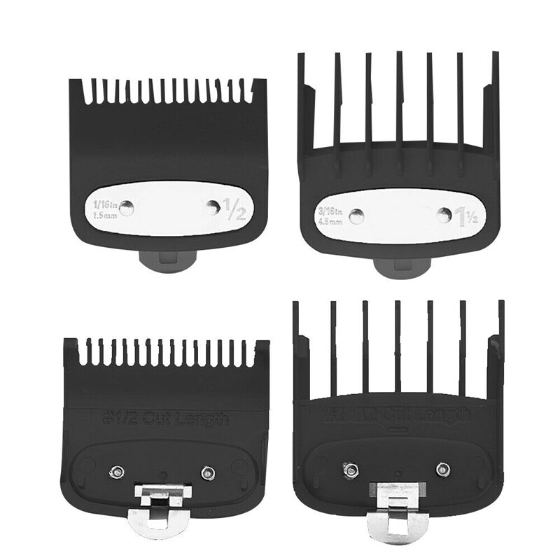 Guía de Peine de límite de cortapelos, tamaño de 1,5mm/4,5mm, reemplazo de peluquero para Wahl, 2 uds.