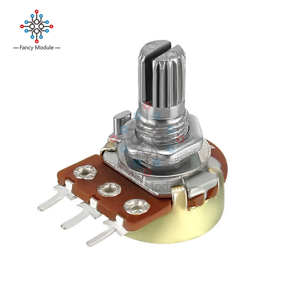 10Pcs Potentiometer Weerstand 1K 5K 10K 20K 50K 100K 500K Ohm 3 pin Linear Taper Rotary Potentiometer Voor Arduino Met Cap