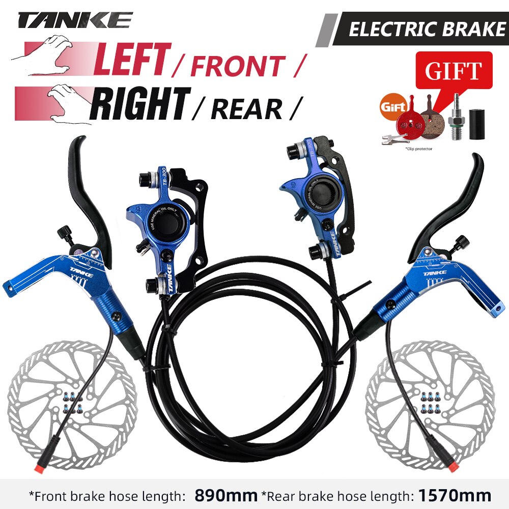 TANKE – jeu de freins à disque hydrauliques pour vélo et trottinette électrique, en alliage d&#39;aluminium, 160mm