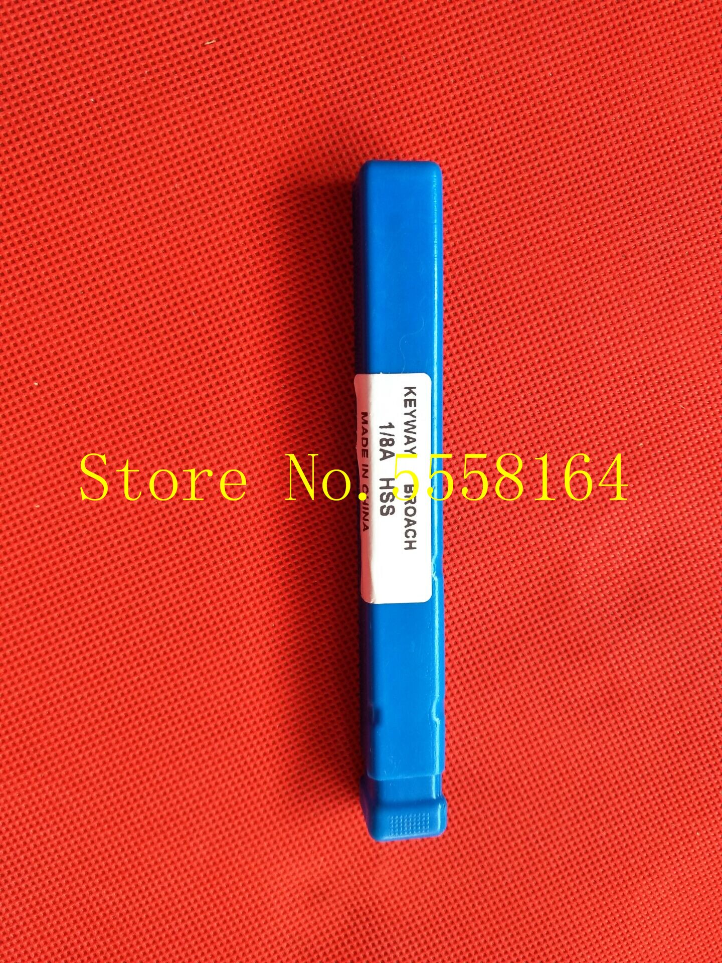 Keyway-brocha de acero de alta velocidad tipo A, herramienta de corte HSS para máquina brochadora CNC, buena metalúrgica, 1/8 pulgadas