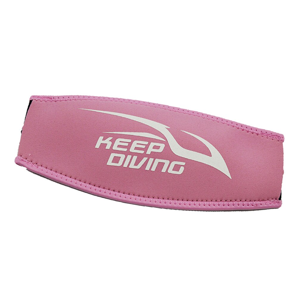 Roze neopreen comfort scuba dive duikmasker bandhoes past op de meeste watersportmaskerbanden 8.74 "  x 3.94 "