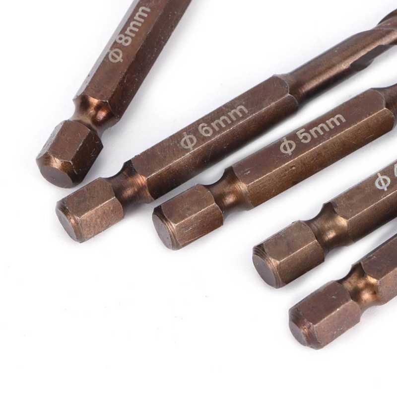Drill Drill Set Wall Triangular Drill Bits 3MM 4MM 5MM 6MM 8MM Home Hardware Accessories Home Hardware