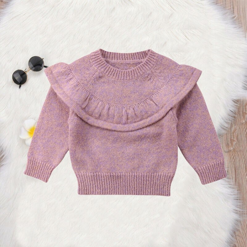 Herbst Winter zur Seite fahren Neugeborenen Baby Mädchen Kleidung Spitzen Rüschen Gestrickte Warme zur Seite fahren Mantel Oberbekleidung Kleidung