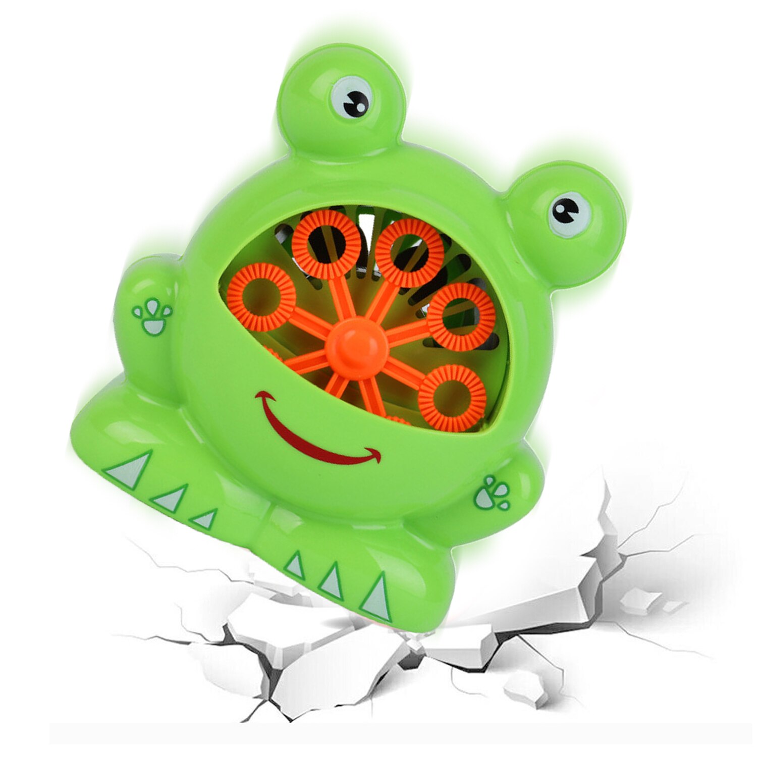 Baby Schlecht Spielzeug Nette Lustige Elektrische Frosch bilden Batterie angetrieben blasiert Hersteller Maschine blasiert Gebläse Spielzeug für freundlicher Dusche Badewanne