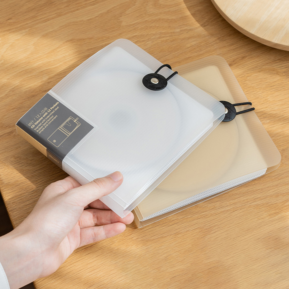 Organizador de cd dvd fichário de armazenamento 12 capacidades caso de cd portátil titular de disco de dvd pequeno caso de cd saco de armazenamento de cd