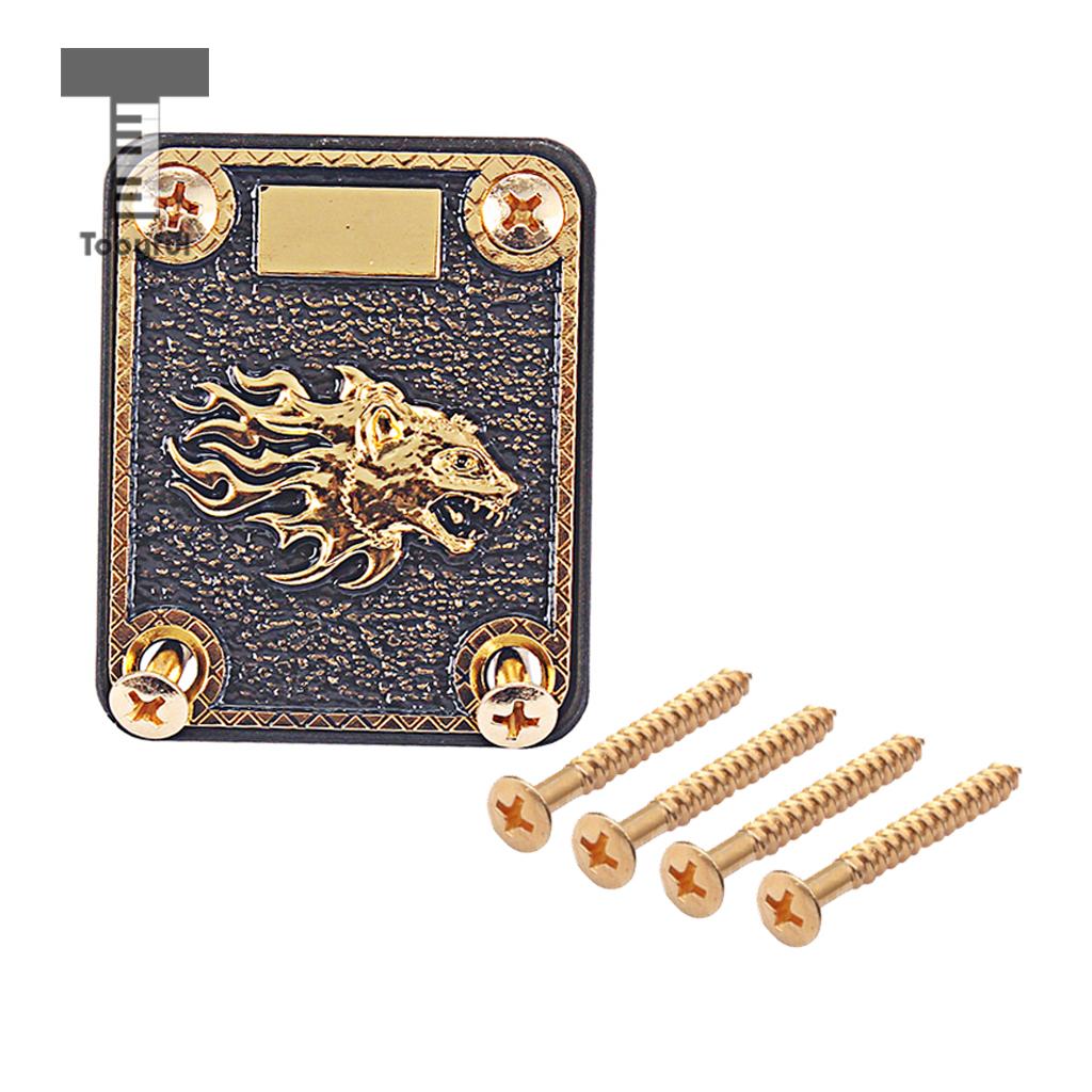 Guitar Neck Reinforcing Plate&Screws for Stratocaster Strat Tele Electric Guitar Parts