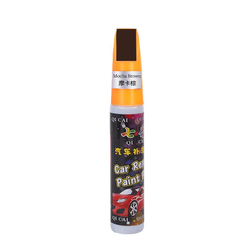 20 Colors Car Scratch Repair Paint Pen Auto Touch Up Pen Car Care Scratch Clear Remover Paint Care Auto Mending Fill Paint Pen: mocha brown
