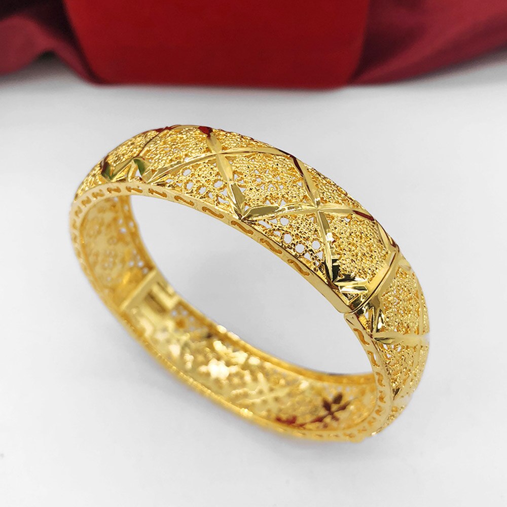 Mode Dame Luxe Goud Kleur Turkse Sieraden Moslim Armbanden Ethiopische Afrikaanse Vrouwen Dubai Armband Party Huwelijksgeschenken