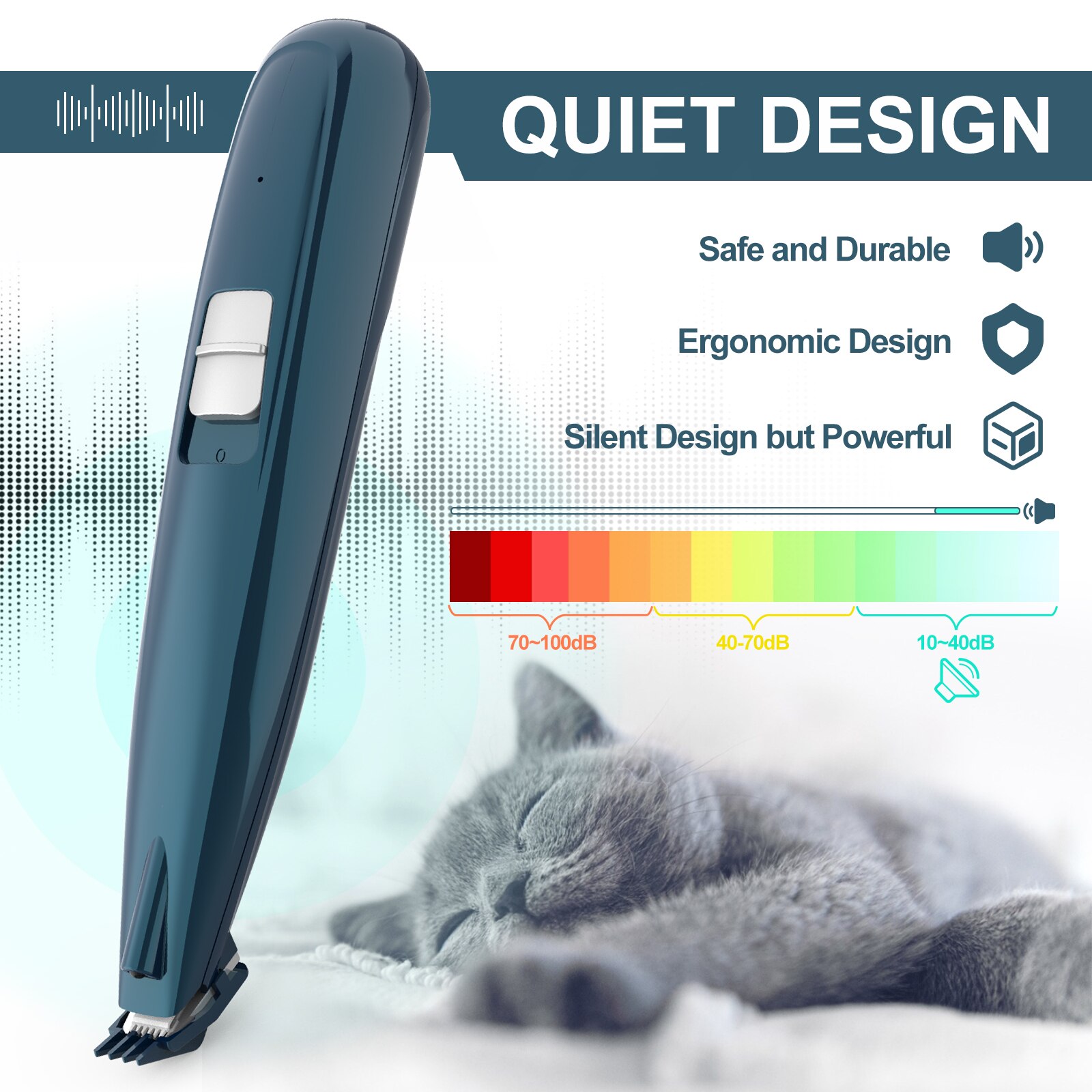 Hund katt hårtrimmer husdjursvård kit usb uppladdningsbara husdjur klippmaskiner maskin sax nagelslipning hårtrimmer fot hår tassar
