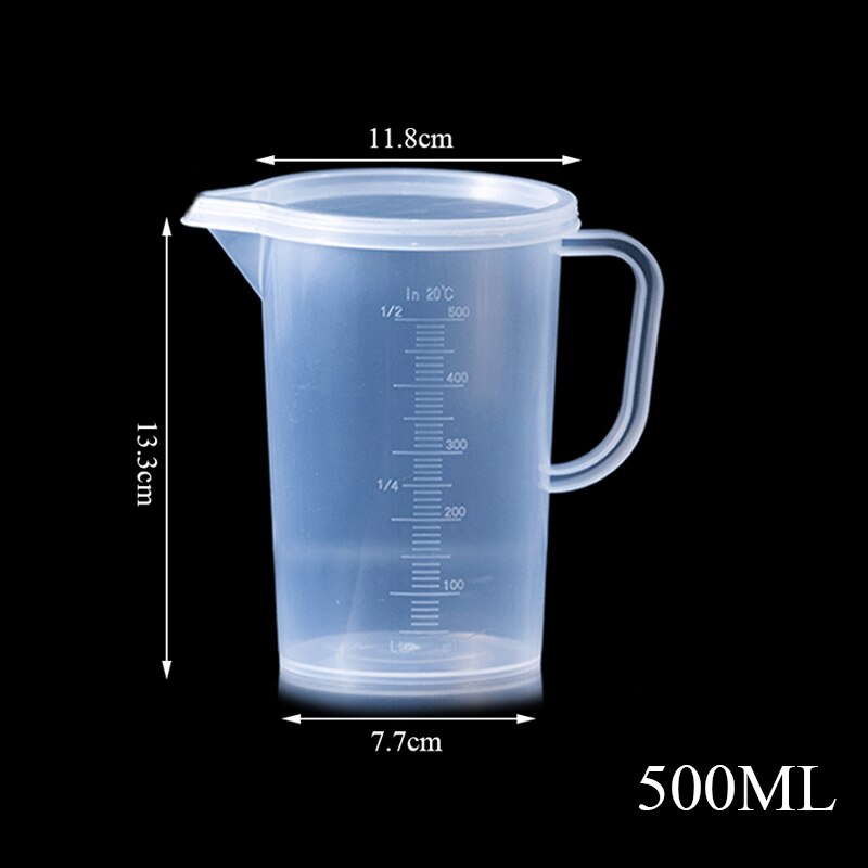 250/500/1000 Ml Spout Kitchen Lab With Handle Measuring Cup Cooking Liquid Pitcher Jug Pour Durable Spout Kitchen Tool