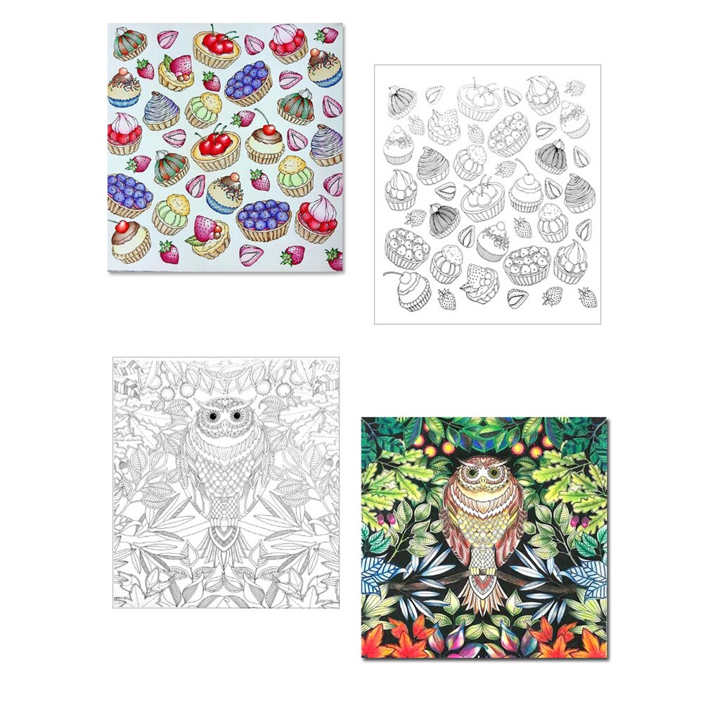 Color Pencil Coloring book Pupils Children's Graffiti Drawing Book Picture Book Hand-Painted