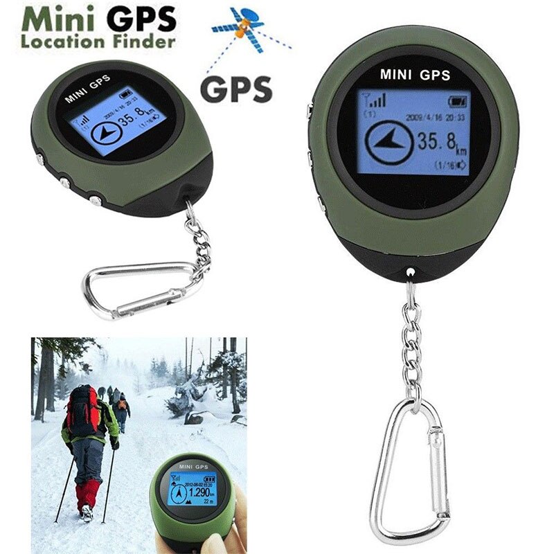 Mini bærbar gps locator udendørs bjergbestigning guide personlig navigator tracker enhed