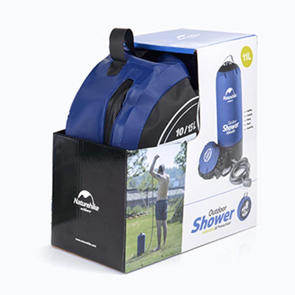 11L Aufblasbare Dusche Tasche Mit Fuß Pumpe Druck Baden Wasser Tasche Tragbare Für draussen Reise Camping Strand Wasch Autos Werkzeuge
