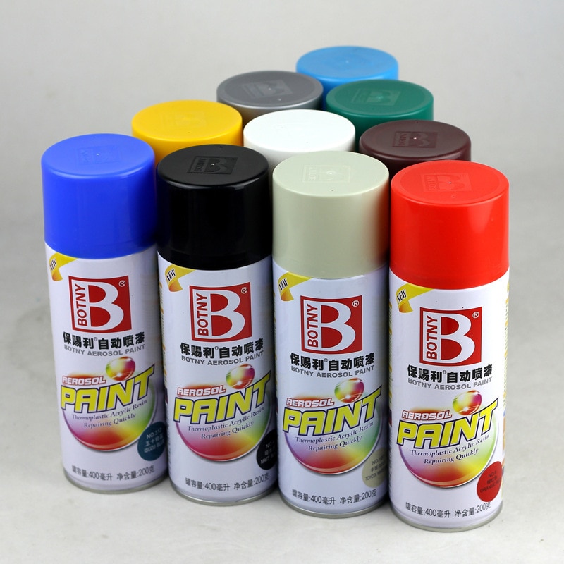 Botny bil automatisk apray maling cykel elbil motorcykel graffiti hvid sort maling fra spraymaling