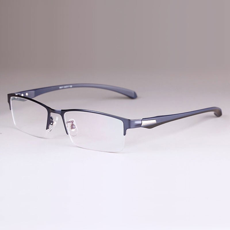 Montura de aleación para gafas para hombre, lentes flexibles, piernas, Material de aleación de galvanoplastia IP, borde completo y medio borde