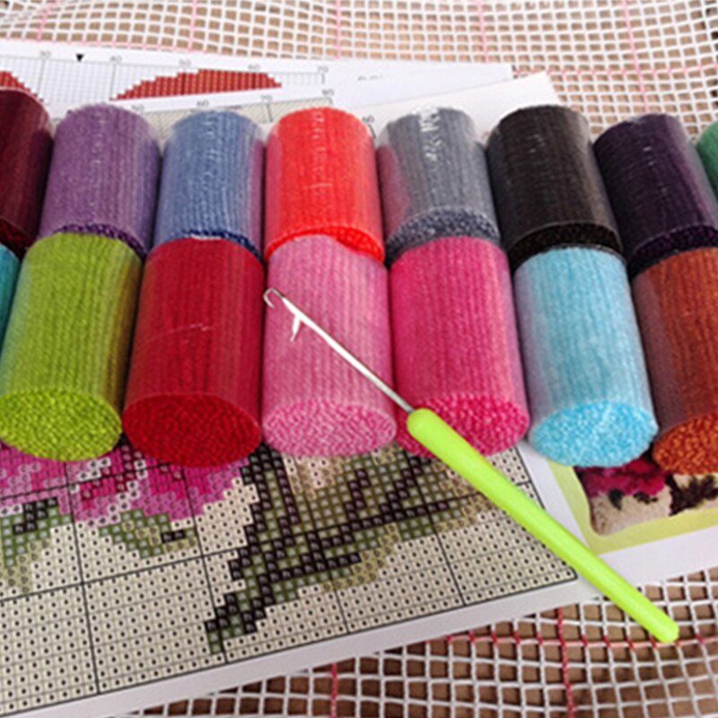 Tecknad björn diy segment broderimaterial spärrkrok hantverk matta broderi spärrkrok mattsatser doe het själv levererar
