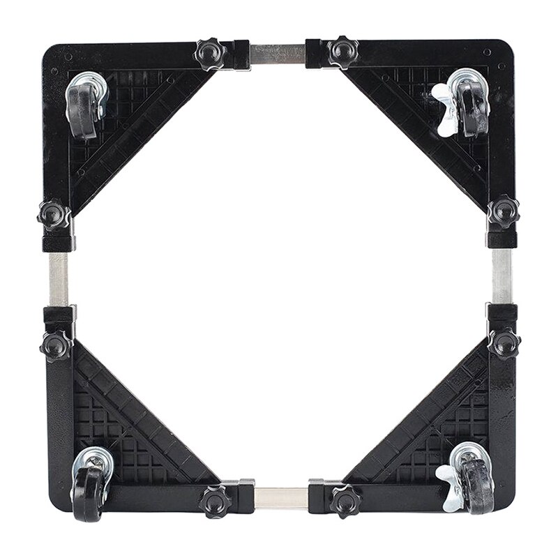 Mobile Stainless Steel Multi-Functional Refrigerator Storage Rack Retractable Washing Machine Kitchen Shelf Adjustable