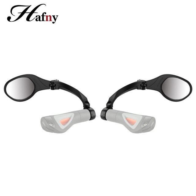 Hafny Fiets Rvs Lens Spiegel Mtb Stuur Side Veiligheid Achteruitkijkspiegel Racefiets Fietsen Flexibele Achteruitkijkspiegel Spiegels: 1 Set MR081
