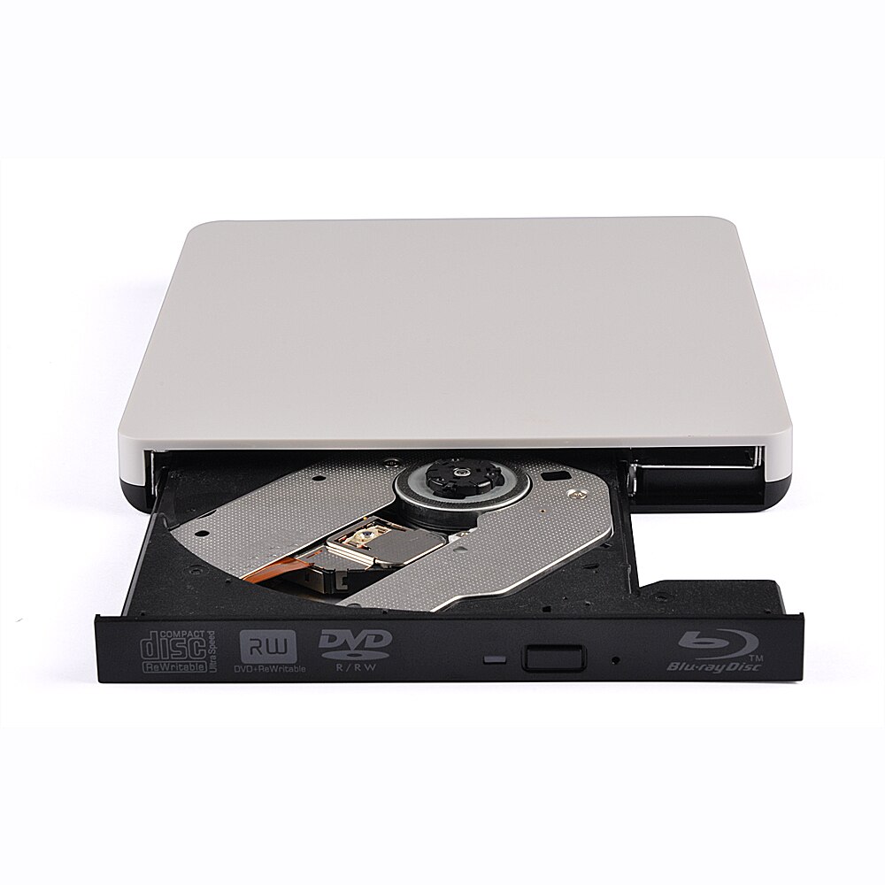 Deepfox-Unidad óptica delgada USB 3,0, unidad externa de DVD, ROM, RW, grabador de CD, para portátil, Netbook, Notebook y PC, color negro