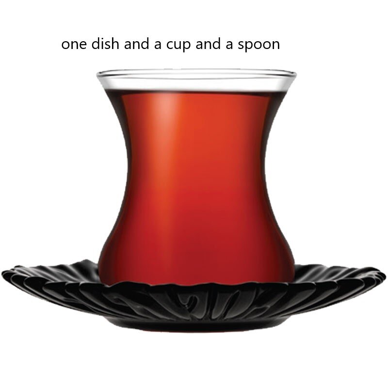 Turkish Glass Coffee Cup Black Tea Cup Water Cup M... Grandado