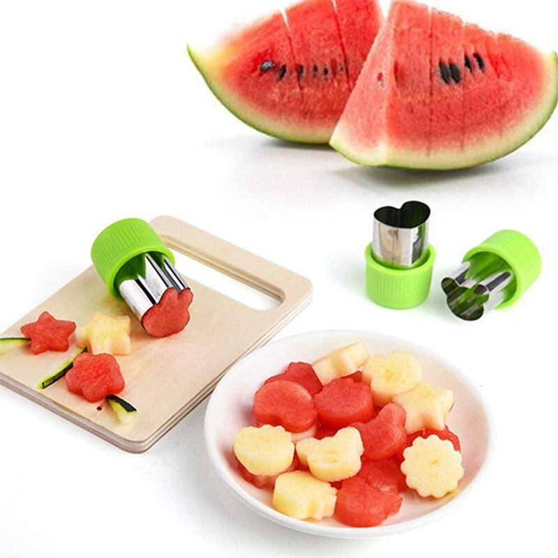 9 Pcs Vegetable Cutter Shapes Set Fruit And Cookie Stamps Mold Cookie Cutter Decorative Food For Kids Baking