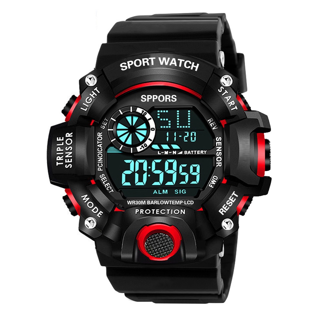 Relogio Mannen Horloge Mode Multifunctionele Horloge Mannen Sport Datum Kalender Week Alarm Unisex Horloge Klok Relojes Para Hombre