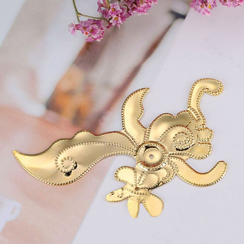 10PCS/lot Flower Shape Metal Pieces DIY Handmade Craft Making Jewelry Accessories Material: Gold