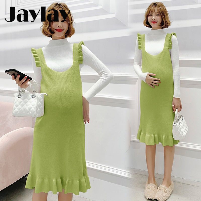 Autumn & Winter Maternity Dress for Pregnant Women Casual Women's Dresses Bottoming Knit Maternity Sweater Dress 20103009