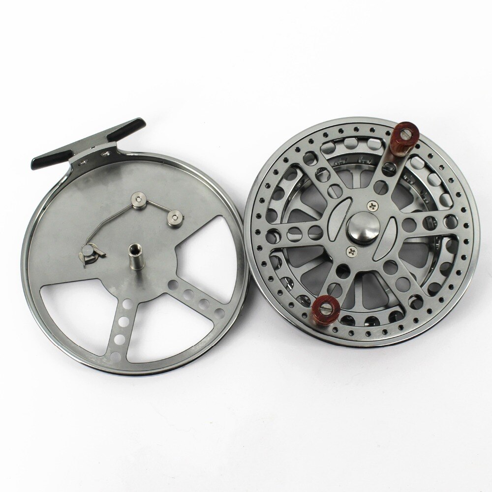 113.5MM 4 1/2&quot; CNC MACHINED ALUMINUM CENTER PIN CENTREPIN FLOAT REEL STEELHEAD SALMON TROTTING FISHING