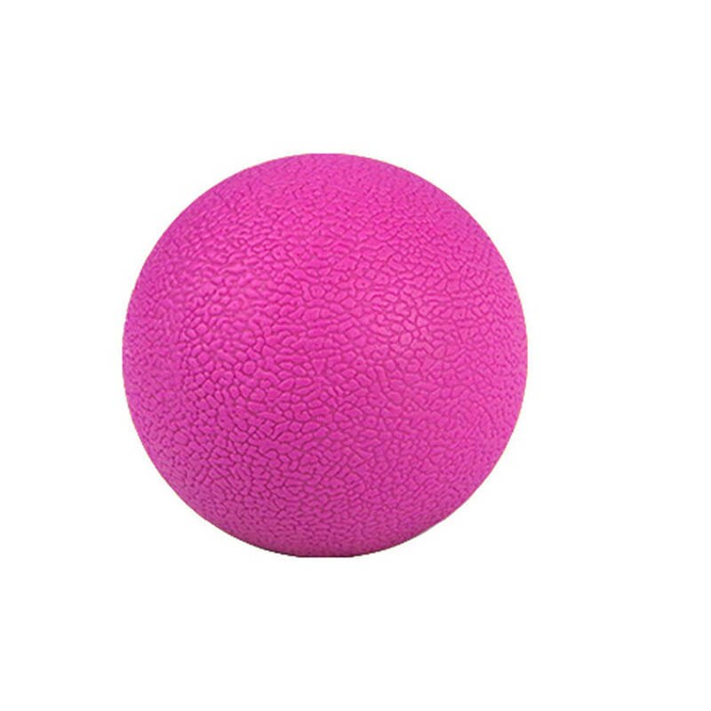 Lacrosse Massage Ball Sport Yoga Gym Balls TPE Mobility Trigger Point Body Pilates Fitness Training Neck Pain Muscle Release: Pink