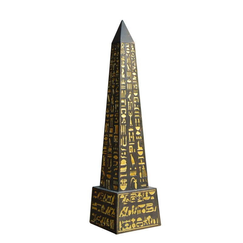 Alte Ägypten Obelisk Heimat Dekorationen Harz Kunsthandwerk Ägypten Stil Figuren Kreative Büro Schreibtisch Dekoration Denkmal M4599: L