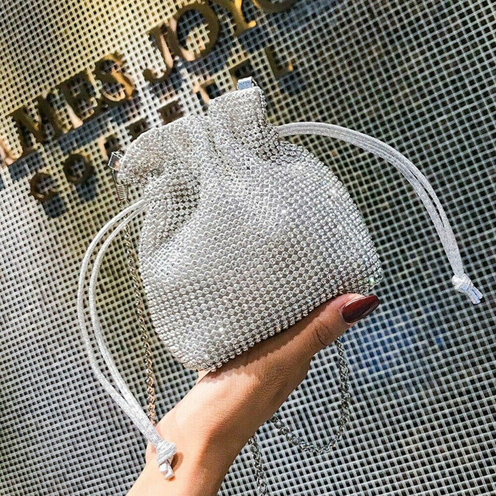 Mini pochette en diamant pour femmes, sac à main de soirée, de mariée, de bal, à la ,