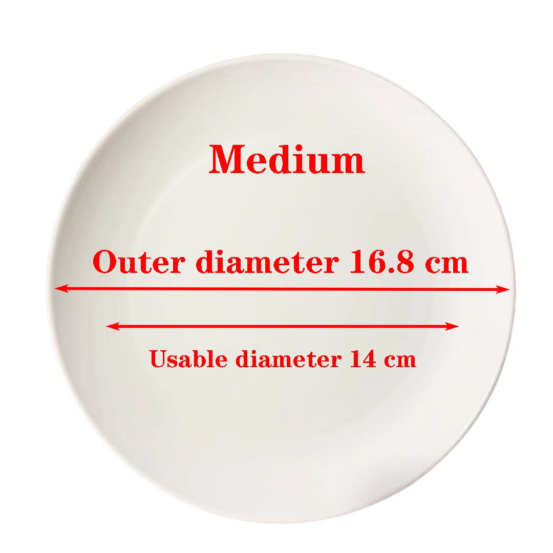 Soucoupes pour plantes 6 pouces, plateaux en plastique, pots de fleurs robustes et durables, soucoupes pour intérieur et extérieur, 3 pièces: 16.8cm White